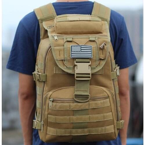 35L Military Assault Bags Molle Tactical Backpack Water Resistant Army Rucksack Outdoor Sport Backpack For Climbing Camping