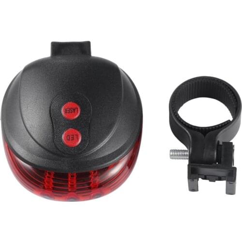 5 LED Laser Beam MTB Mountain Bicycle Bike Rear Tail Warning Lamp Light Bicycle Tail Light Beam Red Rear Lamp Laser Night