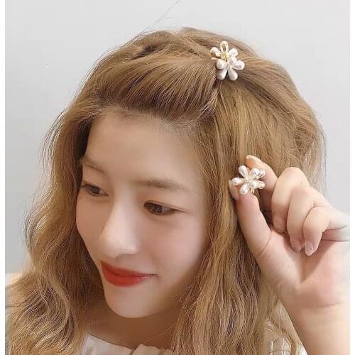 New Women Small Hair Clip Claw Imitation Pearl Headwear Elegant Fashion Hairpin Crab Headdress Ladies Girls Hair Clips