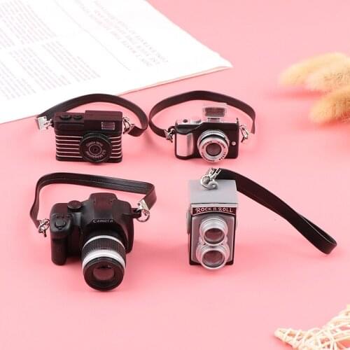 1Pc 1/6 1/8 1/12 Dollhouse Miniature Digital SLR Camera Dolls House Decoration Accessory