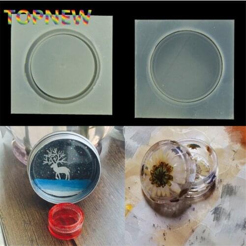2pcs/lot NEW Funny cute Storage box round box Silicon Mold For Epoxy Resin Jewelry Mould Making Craft Tools