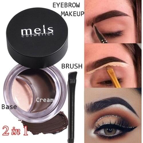 2 IN 1 Durable Eyebrow Cream + Concealer Waterproof Maquiagem Makeup Eye Brow Cream Eyebrow Enhancer Cosmetic Kit