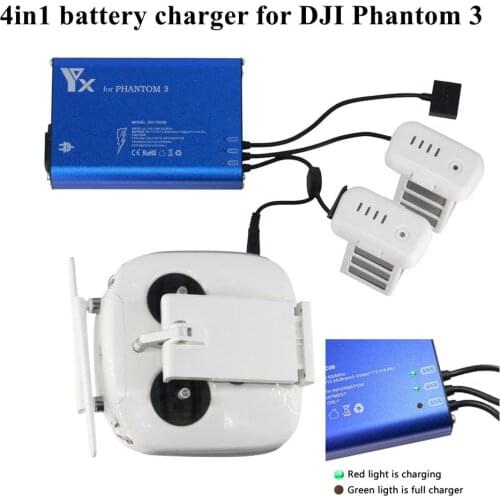 4 in 1 Parallel Power Hub Intelligent Battery Controller Charger for DJI Phantom 3 Standard Professional Advanced SE FPV Drone