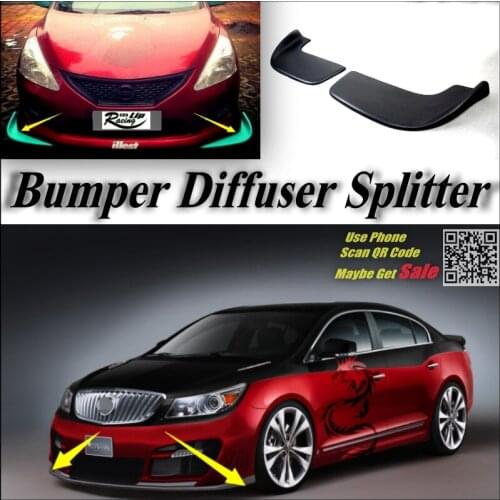 Car Splitter Diffuser Bumper Canard Lip For BUICK LaCrosse Tuning Body Kit / Front Deflector Car Flap Fin Chin Reduce Body Kit