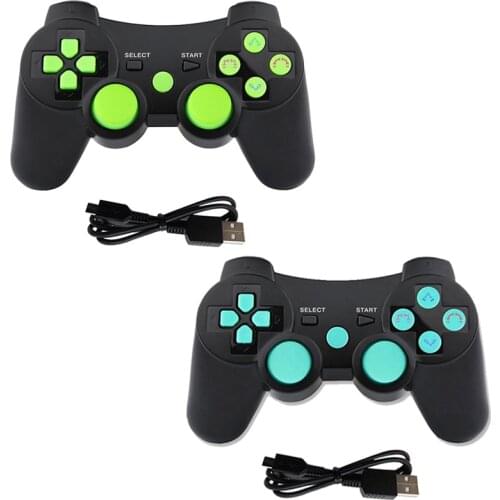 K ISHAKO Wireless Bluetooth For PS3 Joystick game Controller For sony play station 3 Feature with Six Axis Shock black skull