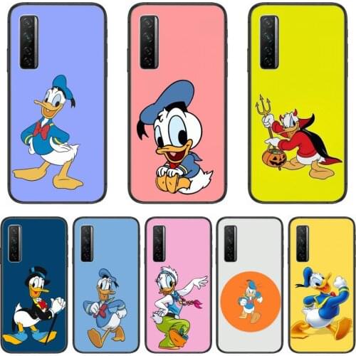 Phone Case Disney Duck Donald Phone Case For Huawei Nova 2 3 4 5 6 7 8 SE i E Pro Lite Black Etui Coque Painting Hoesjes comic