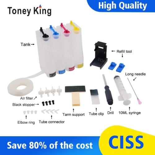 Toney King Continuous Ciss Ink For Canon Printer fit For PG445 CL446 PG 445 CL 446 PG-445 PG-440 PG440 PG 440 441 XL Cartridge
