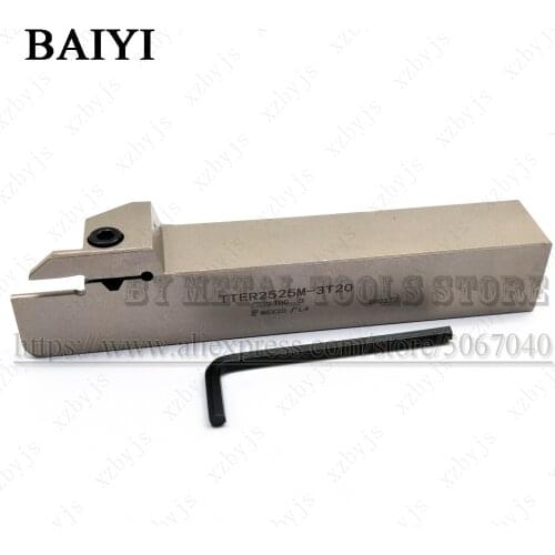 TTER2525M-3T20 TTER 2525M 3T20 25MM grooving holder turning tools CNC cutter lathe for 3mm TDC/TDJ300 Carbide Inserts