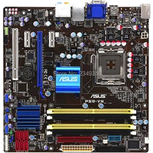 For ASUS P5Q-VM Used original motherboard Socket LGA 775 DDR2 G45 Desktop Motherboard