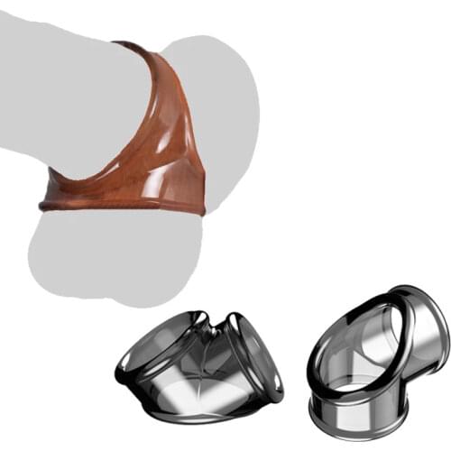 Elastic Semen Lock Ring Scrotum Bondage Penis Ring for Men Sex Penis Up Erectile Lasting Cock Ring Prevent Premature Ejaculation