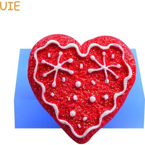 JYL354U Heart Snowflake Shape Silicone Cake Mold Bakeware Mould For Chocolate Soap Candy Christmas Fondant Cake Decorating Tools