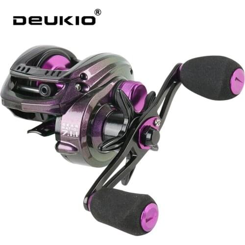 Baitcasting Reel Magnetic Brake System Reel All Metal 8KG Max Drag 5+1 BBs 7.1:1 High Speed Fishing Reel Light Weight Carp pesca