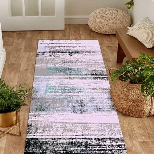 Pink black grey color black grey line patterned carpet modern carpet living room carpet free shipping soft textured carpet