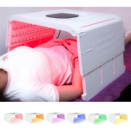 Skin Lamp 7 Colors PDT Photo Therapy Beauty Machine LED Facial Mask SPA Phototherapy For Body Skin Rejuvenation Acne Remover