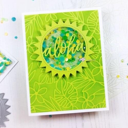 ALoha letter sun ring Metal Cutting Dies Stencils DIY Scrapbooking Paper/photo Cards Embossing Dies