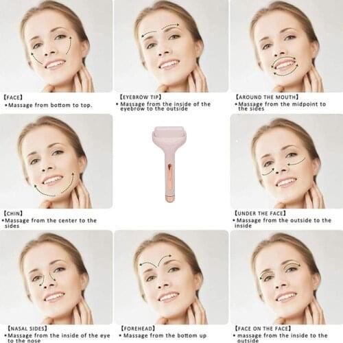 Natural Massager For Face Gouache Scraper For Face Massager Scraper For Lift Jade Anti Roller Roller U3J4