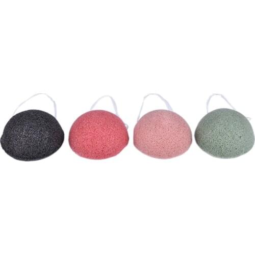 Natural Konjac Konnyaku Puff Face Wash Cleaning Sponge Exfoliator Cleanse Konjac Sponge Esponja Maquiagem Makeup Konjac