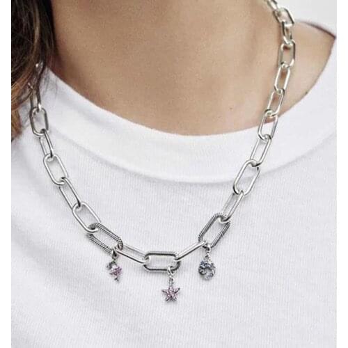 New PAN S925 Silver ME Series New ME Fashion Womens Clavicle Necklace Perfect Gift For Women