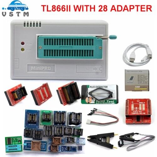2021 Original minipro V11 TL866II Plus programmer+Full adapters ECU Programmer better than TL866CS/TL866A Free Shipping