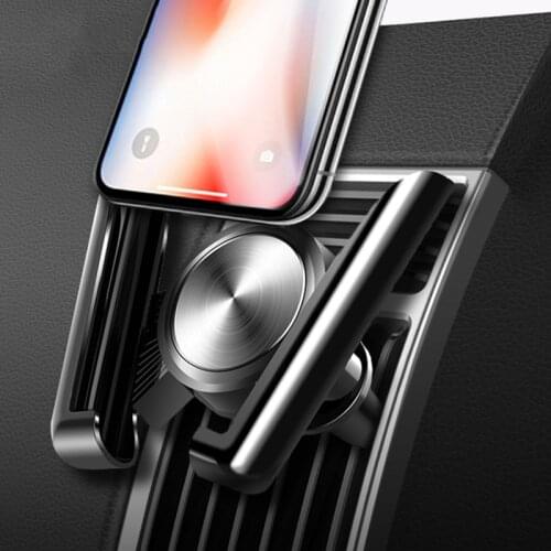 Universal Car Phone Holder Vent Mount Clamp Fixed Car Mobile Phone Stand For iPhone 12 Pro Max Xiaomi Android