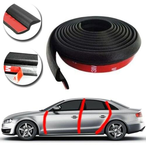 Z Type Car Seal Strips Automobiles Door Seal Protection Weatherstrip Sealing Rubber Sealants Strip Noise Insulation Car Styling
