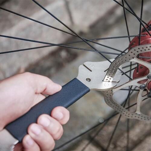 Bicycle Disc Brake Tool Wrench Dual Functions Rotor Caliper Disc Brake Correction Wrench for Mountain Road MTB Bike Accessories