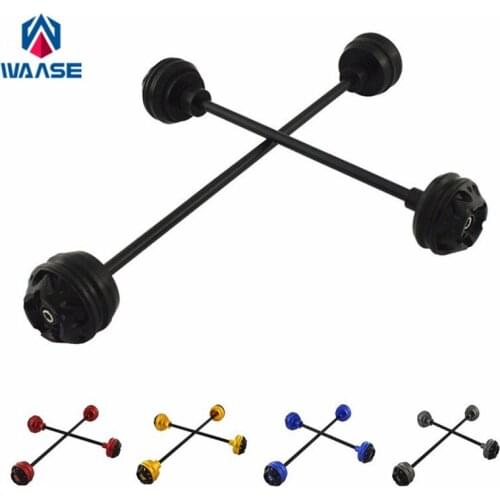 Waase For BMW S1000XR S1000 XR 2015 2016 2017 2018 2019 Front & Rear Wheel Fork Axle Sliders Cap Crash Protector
