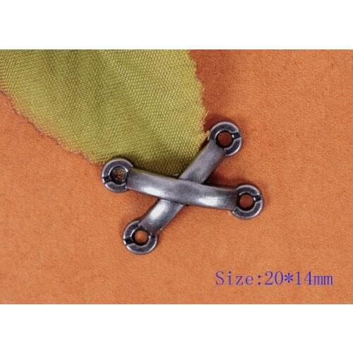 20*14mm Biker Dome X Shape Rivet Studs Tacks For DIY Leathercraft Jacket Bangle