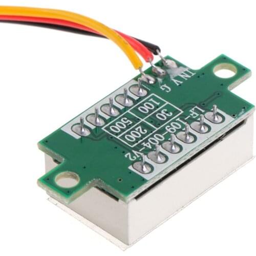0.36\" DC 0-100V 3 bits 3 wires Digital Voltmeter LED Display Panel Voltage Meter E7CA