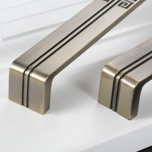 1pc Handle with Screw 128/192mm Hole Drawer Kitchen Cupboard Wardrobe Cabinet Door Knob Pulls Handles Furniture Hardware