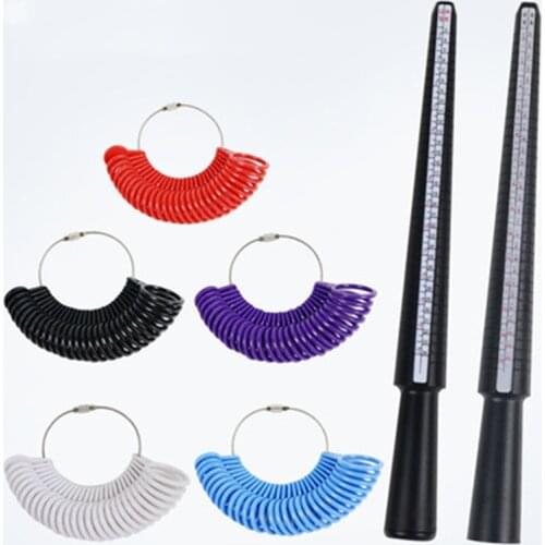 1pcs Jewelry Tools Ring Mandrel Stick Finger Gauge Ring Sizer Measuring UK/US Size For DIY Jewelry Size Tool Sets dropshipping