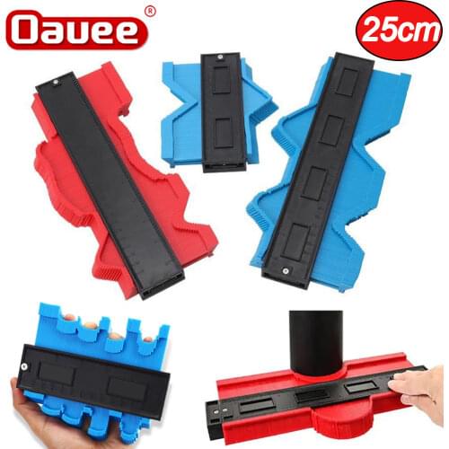 Oauee 5 inch Plastic Gauge Contour Profile Copy Gauge Duplicator Standard Width Wood Marking Tool Tiling Laminate Tiles General