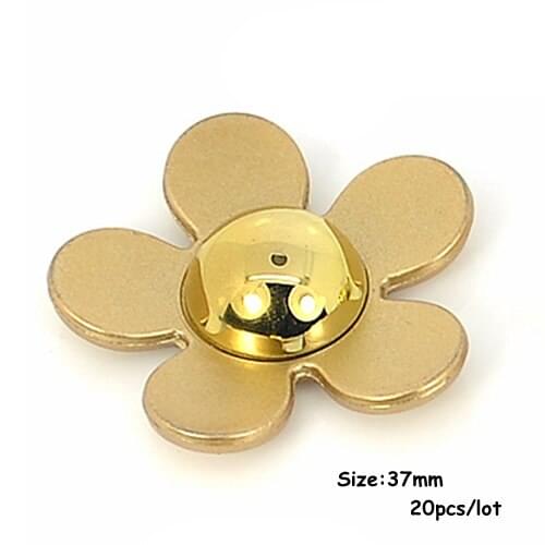 20pcs/lot FlatBack Resin Gold Daisy Flower Cabochons Jewelry Fit Mobile Phone Headwear DIY Handmade Decoration Accessory K04291