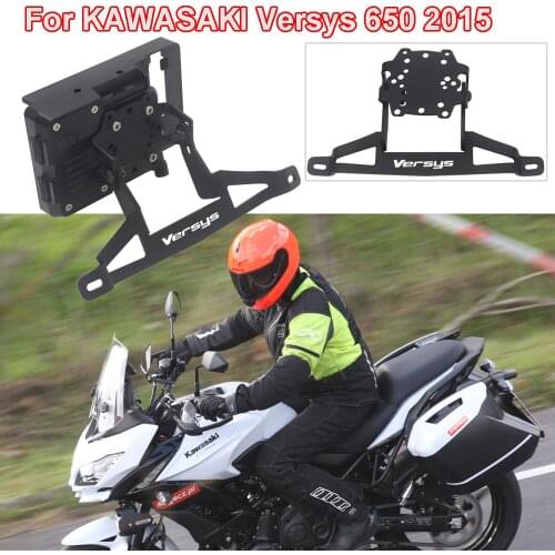 Motorcycle Accessories for Kawasaki Versys 650/1000 MY 2015 GPS navigation bracket Supporter Holder