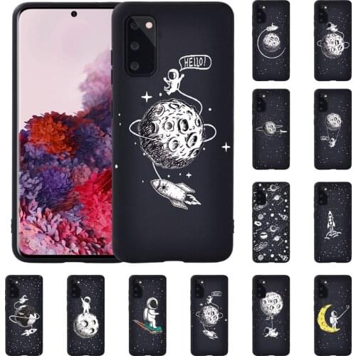 Phone Case for Samsung S8 S9 S10/S10 Plus Samsung S20/S20 Plus Astronaut Pattern Soft TPU Silicone Luxury Back Cover
