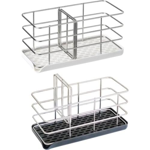 Kitchen Sink Caddy Organizer Sponge Holder for Kitchen Sink Save Space Kitchen Sink Soap Rack Drainer Rack