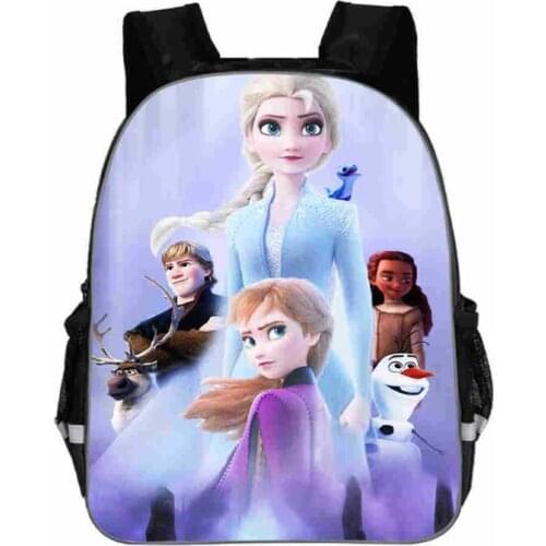 Disney Cartoon Princess Printing Backpack Children Snow Queen School Bags Backpack Girls Kindergarten Bag Elsa Backpacks