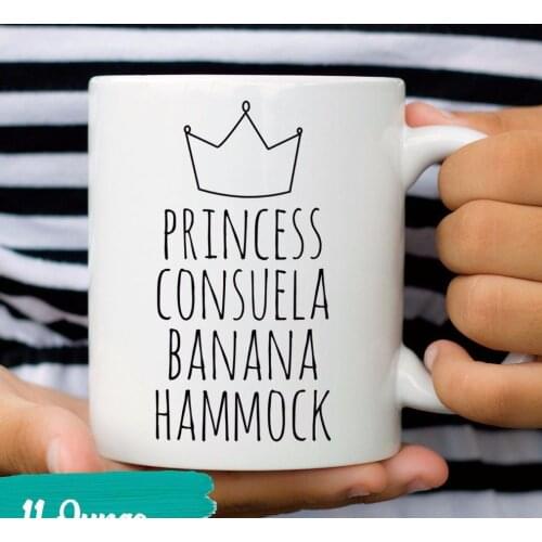 Friends Princess Consuela Banana Hammock Coffee Mug 320ml Ceramic Funny Friend Milk Mugs