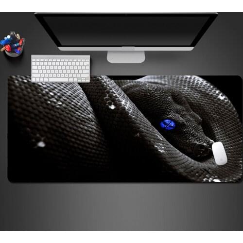 Cool Balck Blue Eye Snake Mouse Pad High Quality Game Accessories Notebook Computer Keyboard Mouse Desk Mats Christmas Gifts