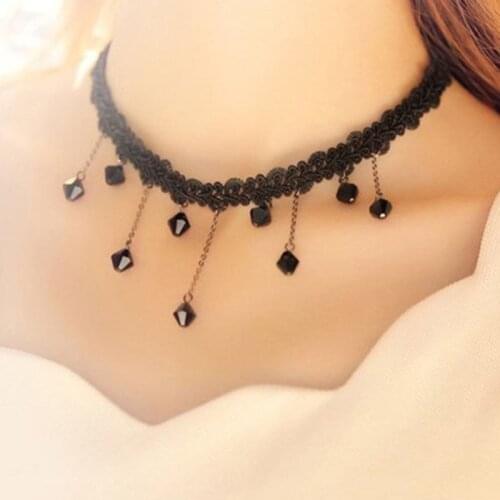 European and American short laced pendant clavicle chain ladies' Necklace
