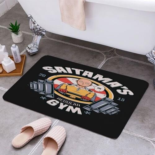 One punch man Saitama gym 3D Print Doormats Rectangle Non-Slip DoorMat Bedroom Kitchen Entrance Print Door rugs Dropshipping