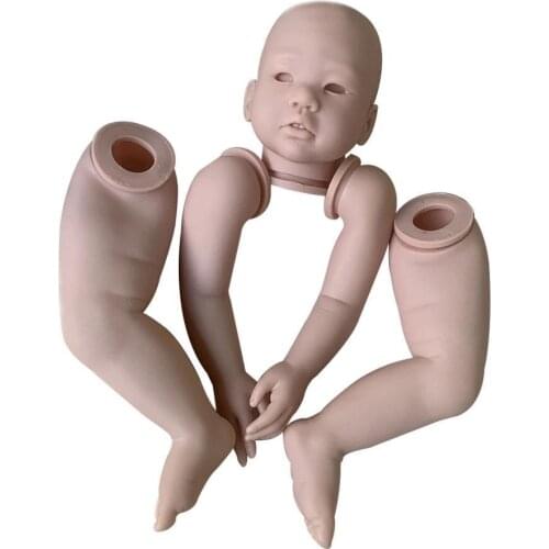 28 Inches 2068 Reborn Toddler Kit with Body and Eyes Soft Healthy Flexible Unfinished Doll Parts Child Rebirth Doll Wholesale