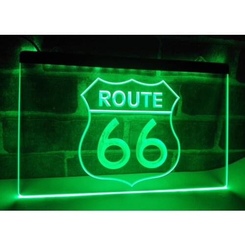 LB371- Historic Route 66 Mother Road LED Neon Light Sign NR home decor crafts