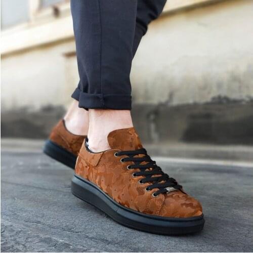 Babba WG501 WG501 Tan Black Hologram Mens High Sole Shoes. New Spring Summer 2021 Stylish