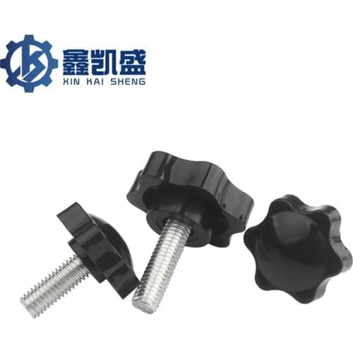 Plum Blossom Handle Screw Star Hand Screw Rubber Head With Handle Bolt Plastic Screw Rubber Head Screw M4M5M6M8M10