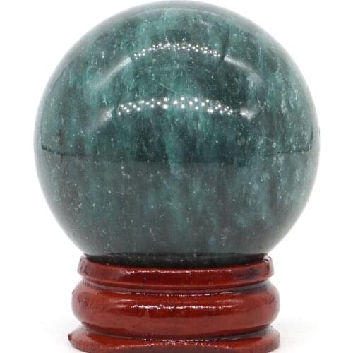 Natural Green Quartz Ball Natural Mineral Quartz Sphere Hand Massage Crystal Ball Healing Feng Shui Home Decor Accessory 40mm