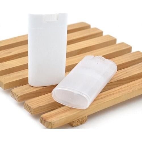 New 1PC PP Oval Lip Balm Tube Empty Deodorant Container Tubes Lotion Bar Twist Empty