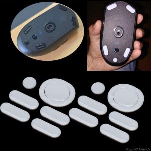 2 Sets/pack Tiger Gaming Mouse Feet Mouse Skate For Logitech G304 G305 Mouse White Mouse Glides Curve Edge