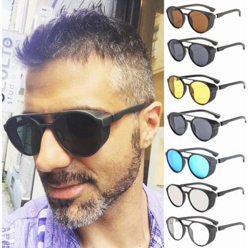 Classic Punk Outdoor Sports Night Vision Glasses Men Vintage Sun Glasses for Men Fishing Glasses Punk Oculos De Sol Gafas UV400