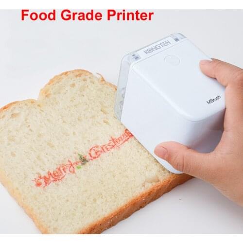 Coffee Print Portable Inkjet Printer Handheld Edible Food Printer in Biscuit Bread Cake Coffee Mold Latte Baking Mold #R40